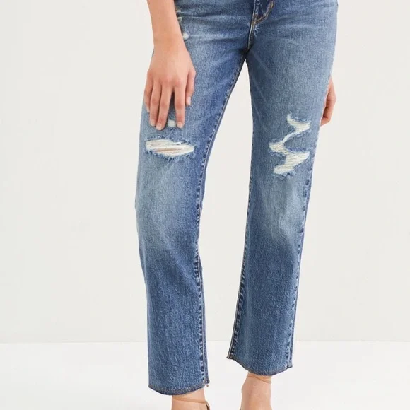 NWT Anthropologie Pilcro Vintage Straight Blue Jeans size 31 - Picture 4 of 9